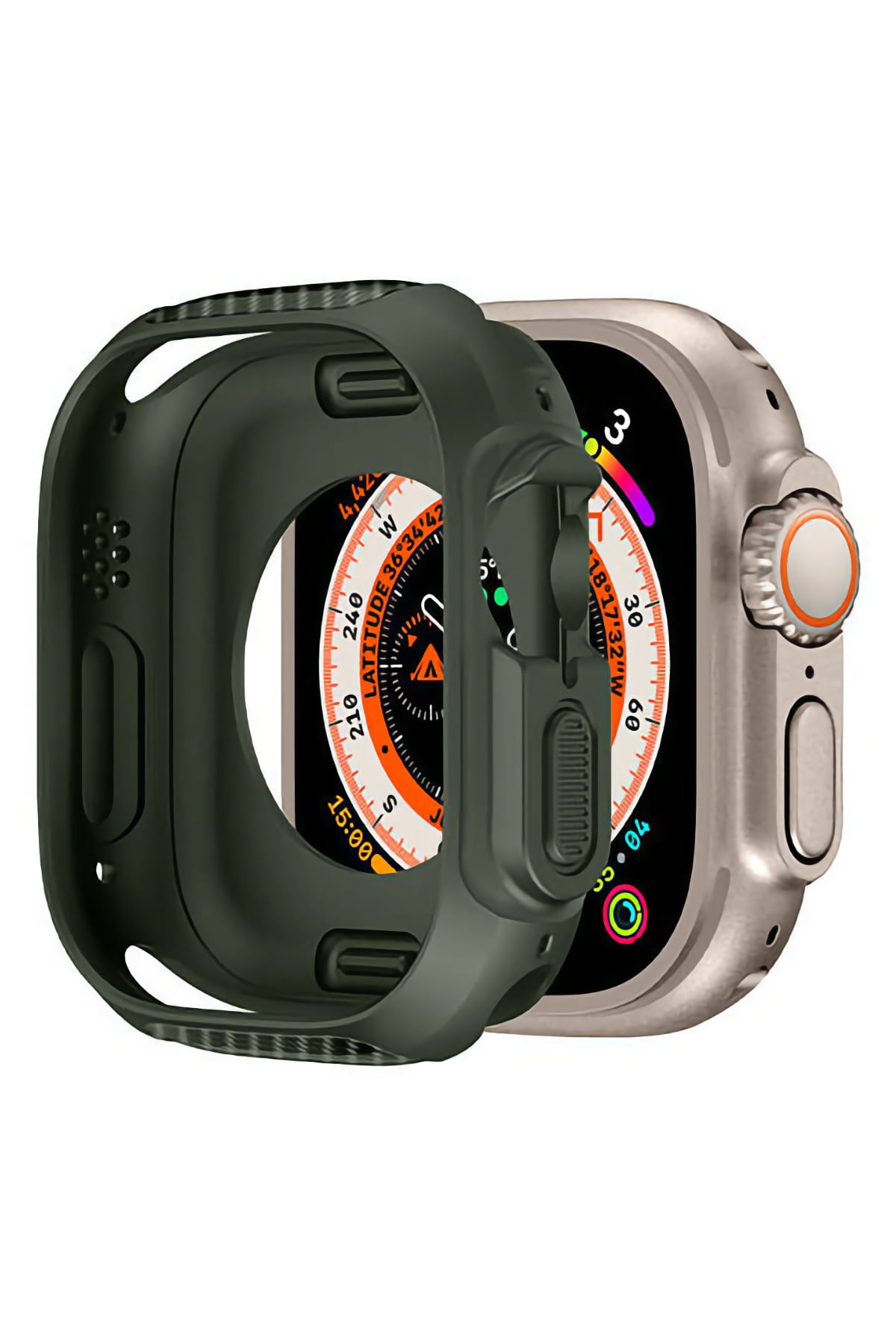 Apple Watch Ultra Uyumlu Guard Kasa Koruyucu Croco