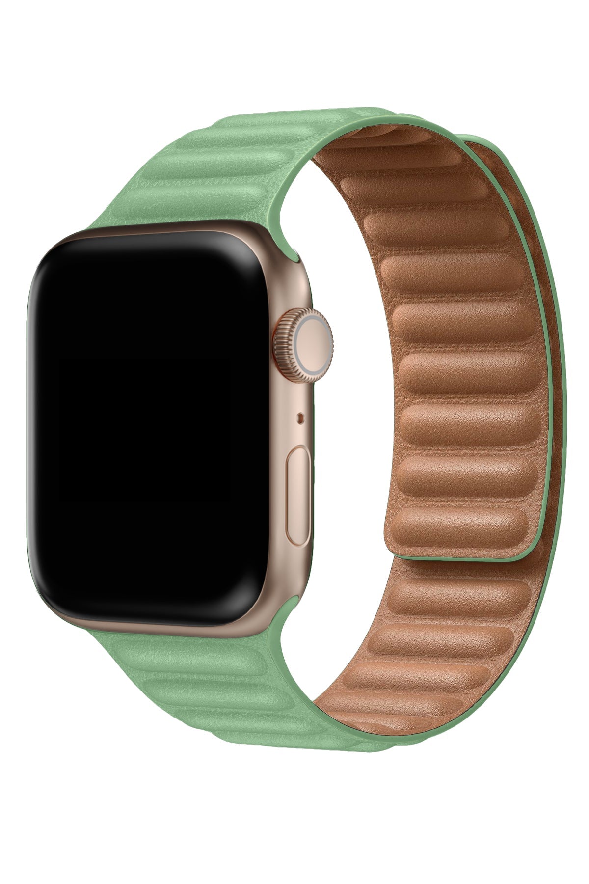 Apple Watch Uyumlu Baklalı Deri Loop Kordon Aventurin