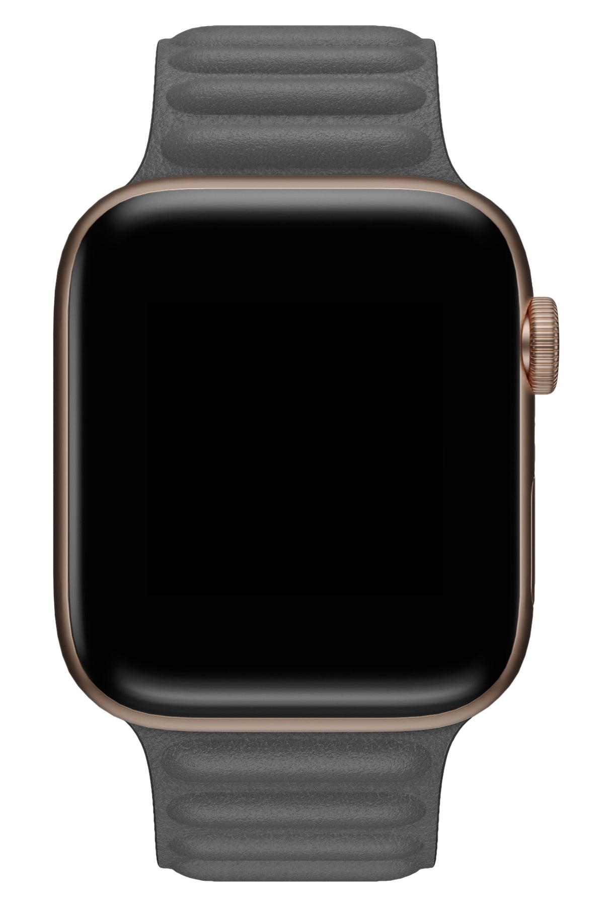 Apple Watch Uyumlu Baklalı Deri Loop Kordon Gri