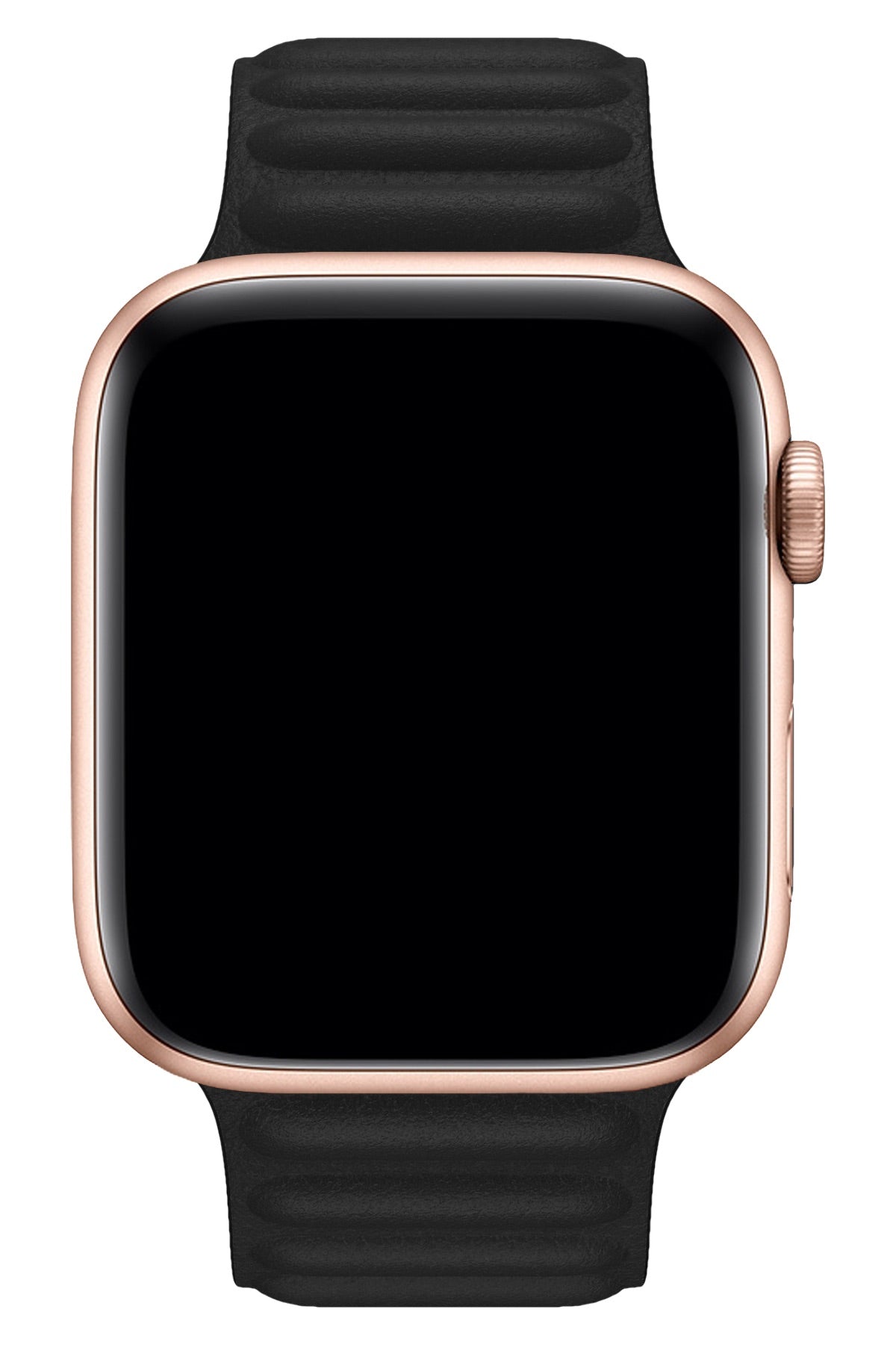 Apple Watch Uyumlu Baklalı Deri Loop Kordon Siyah