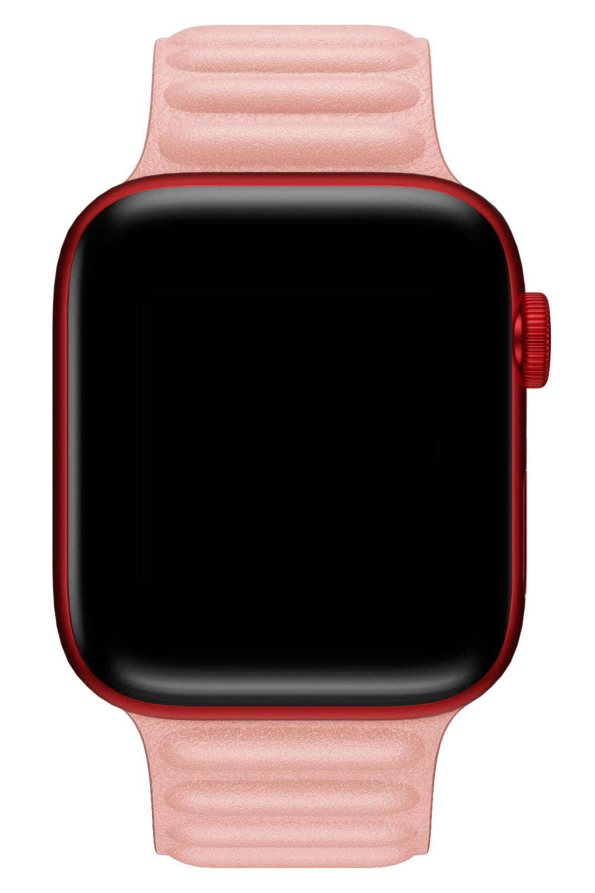Apple Watch Uyumlu Baklalı Deri Loop Kordon Somon
