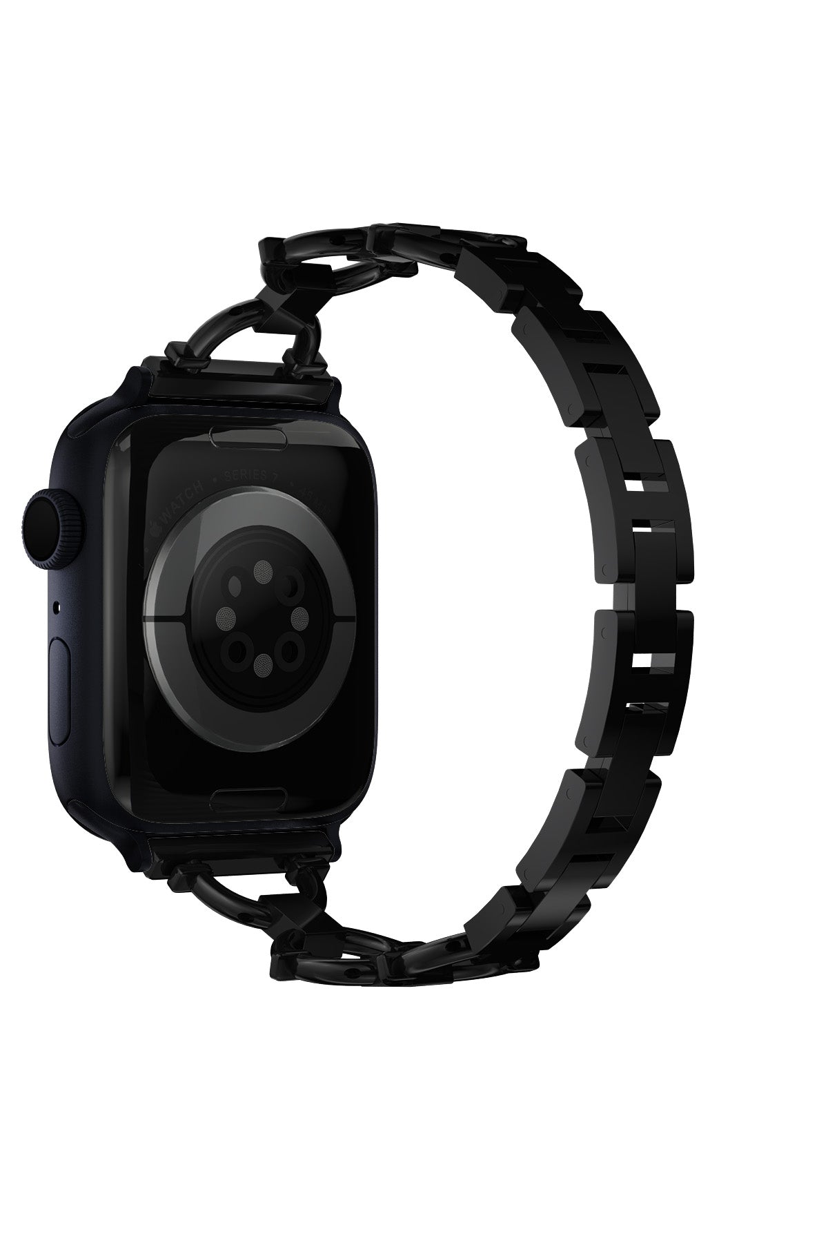 Apple Watch Uyumlu Chain Loop Kordon Frost Black