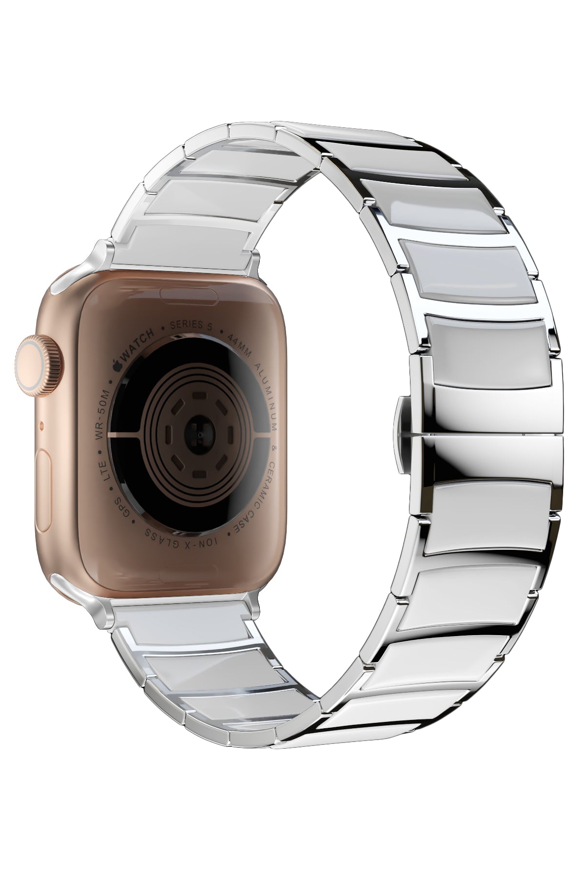 Apple Watch Uyumlu Çelik Seramik Luna Loop Kordon Havlit