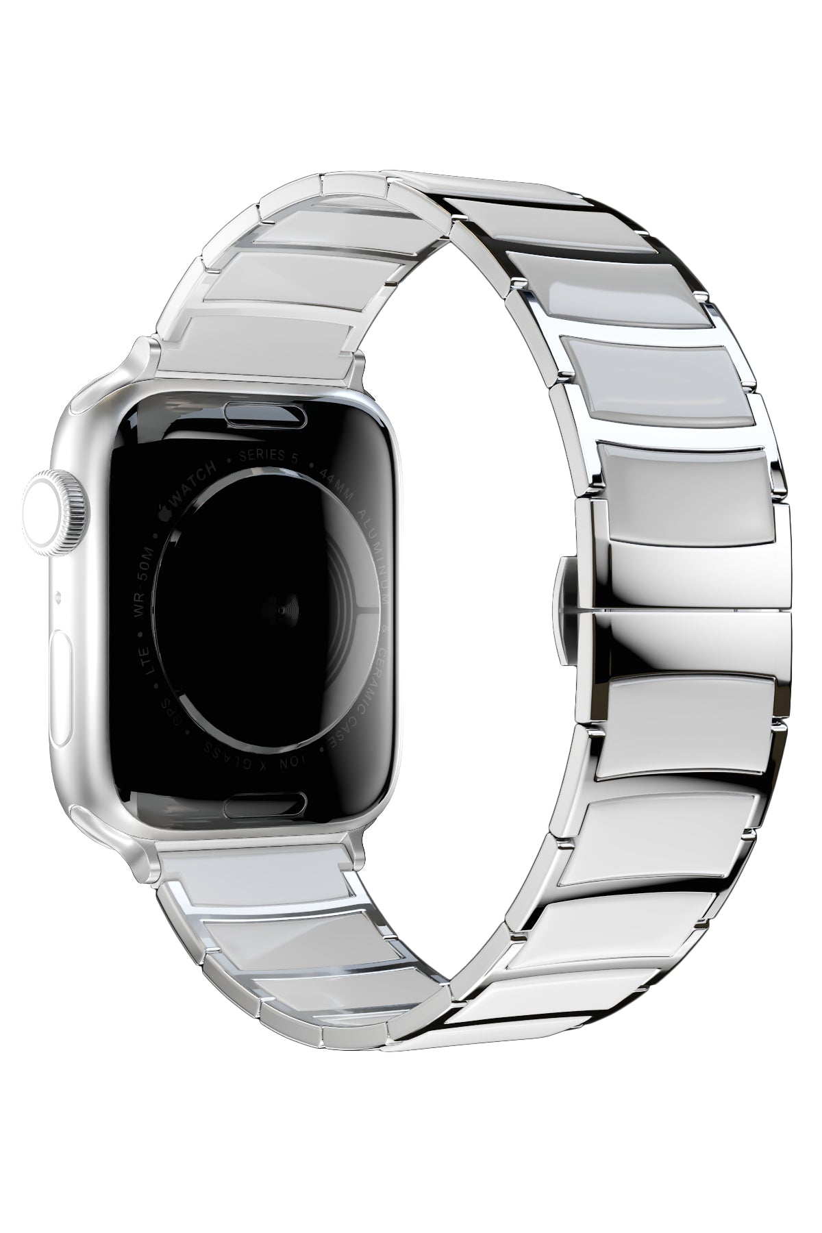 Apple Watch Uyumlu Çelik Seramik Luna Loop Kordon Havlit