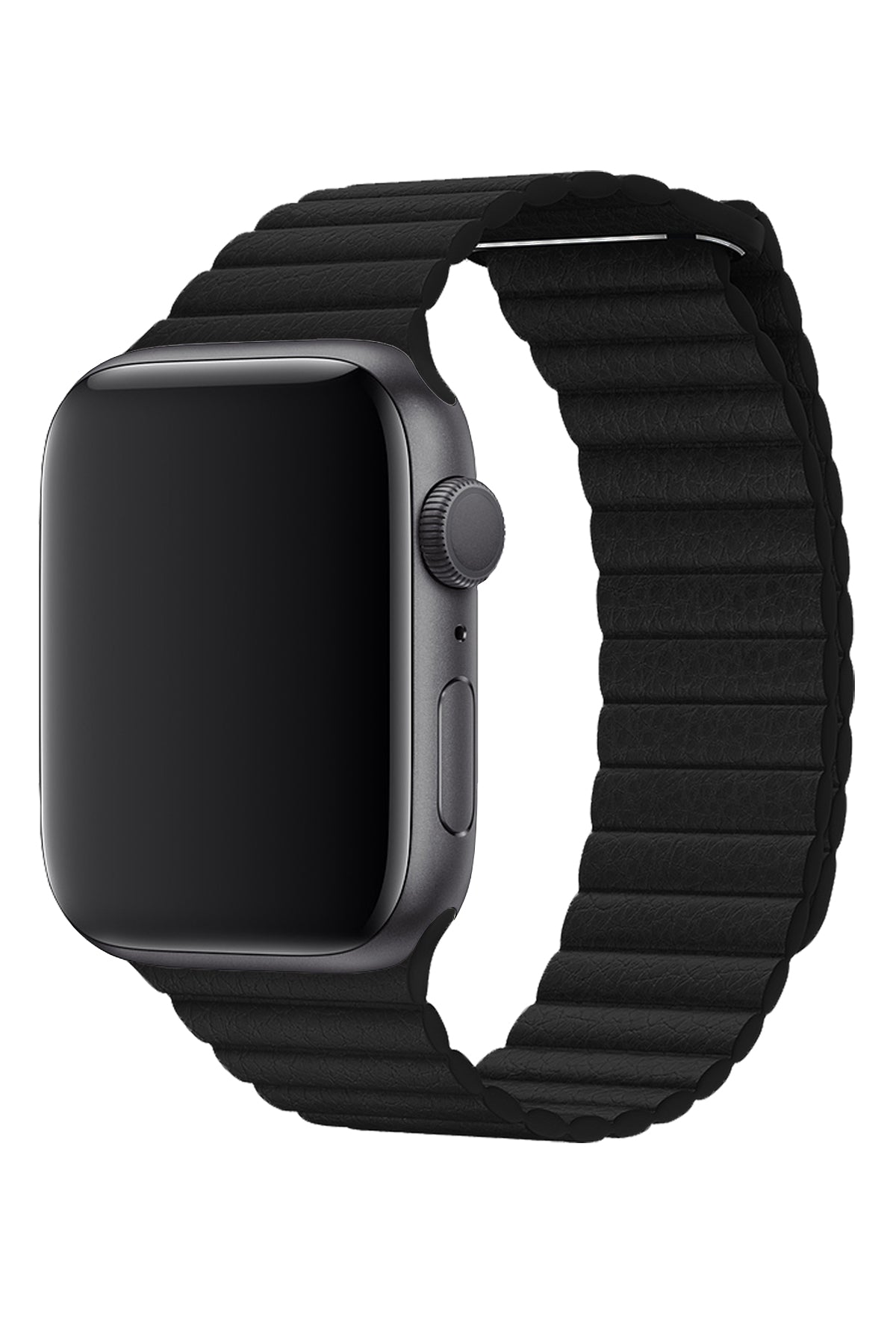 Apple Watch Uyumlu Deri Loop Kordon Siyah