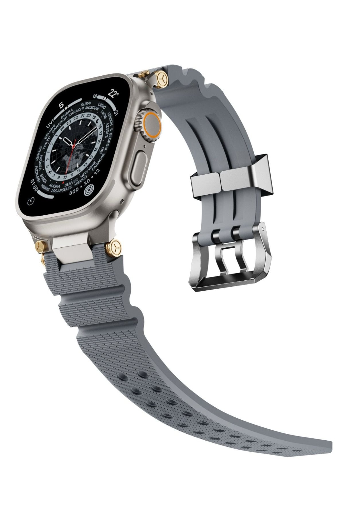Apple Watch Ultra Uyumlu Gripline Kordon Monogrey