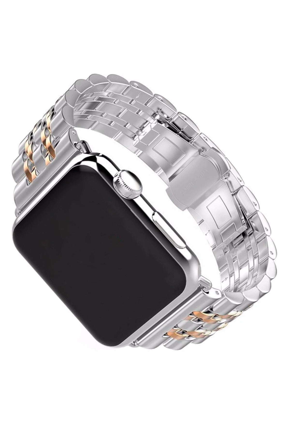 Apple Watch Uyumlu Klasik Çelik Loop Kordon Rose Gold