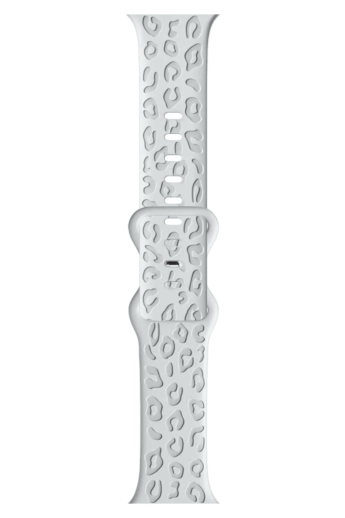 Apple Watch Uyumlu Leoline Silikon Spor Kordon Silver Haze