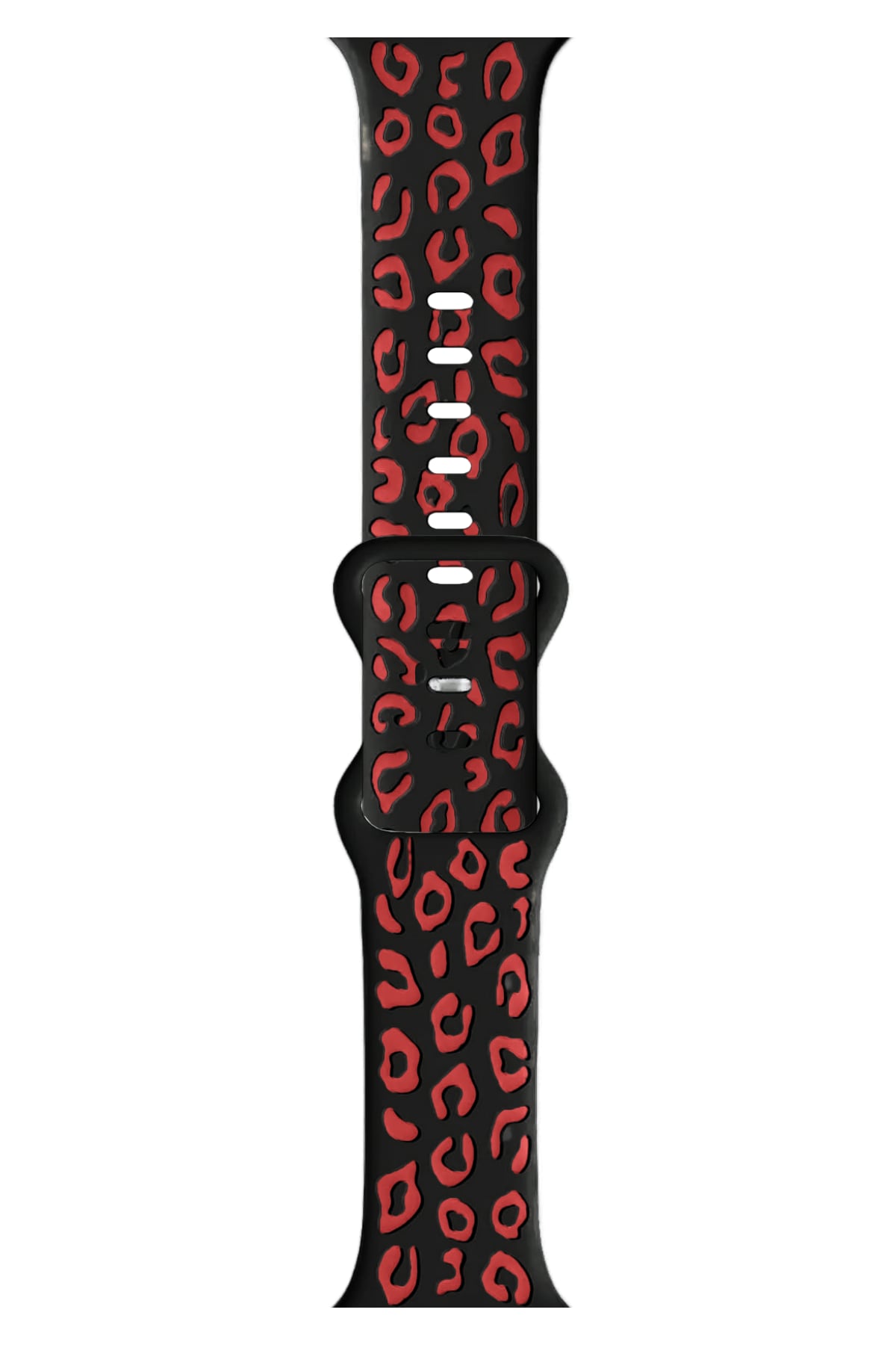 Apple Watch Uyumlu Leoline Silikon Spor Kordon Rosso