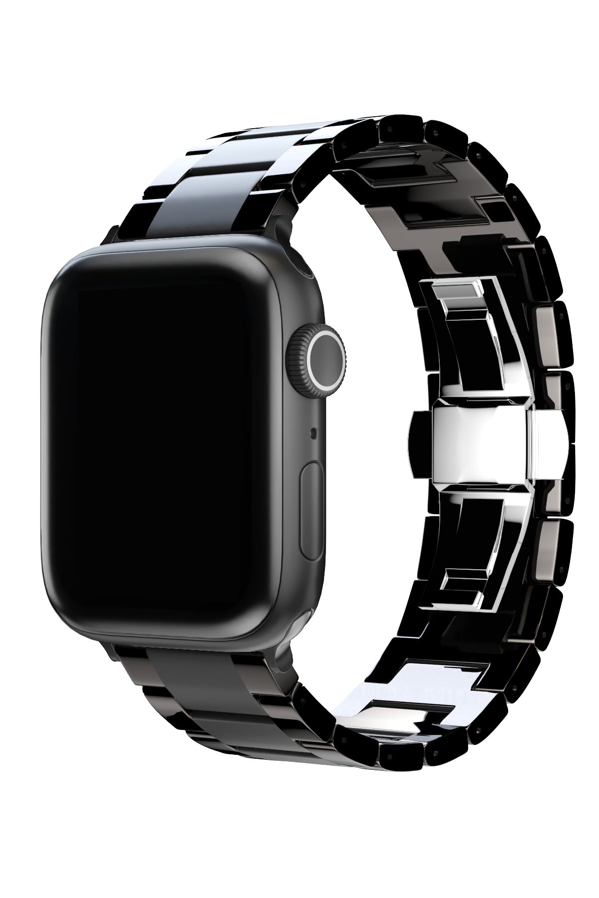 Apple Watch Uyumlu Mat Parlak Seramik Loop Kordon Siyah