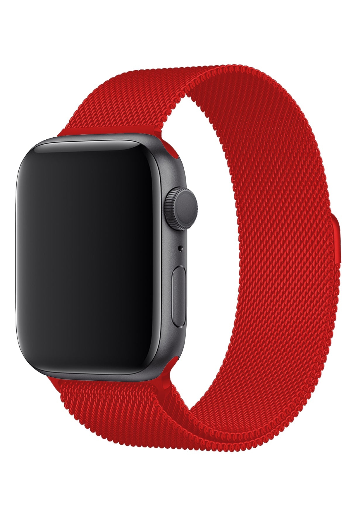 Apple Watch Uyumlu Metal Milano Loop Kırmızı