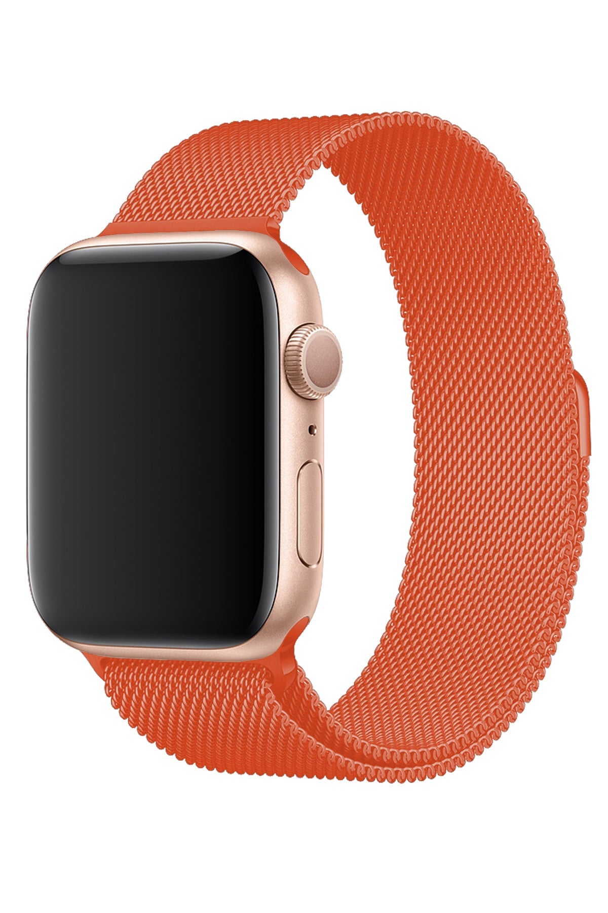Apple Watch Uyumlu Metal Milano Loop Turuncu