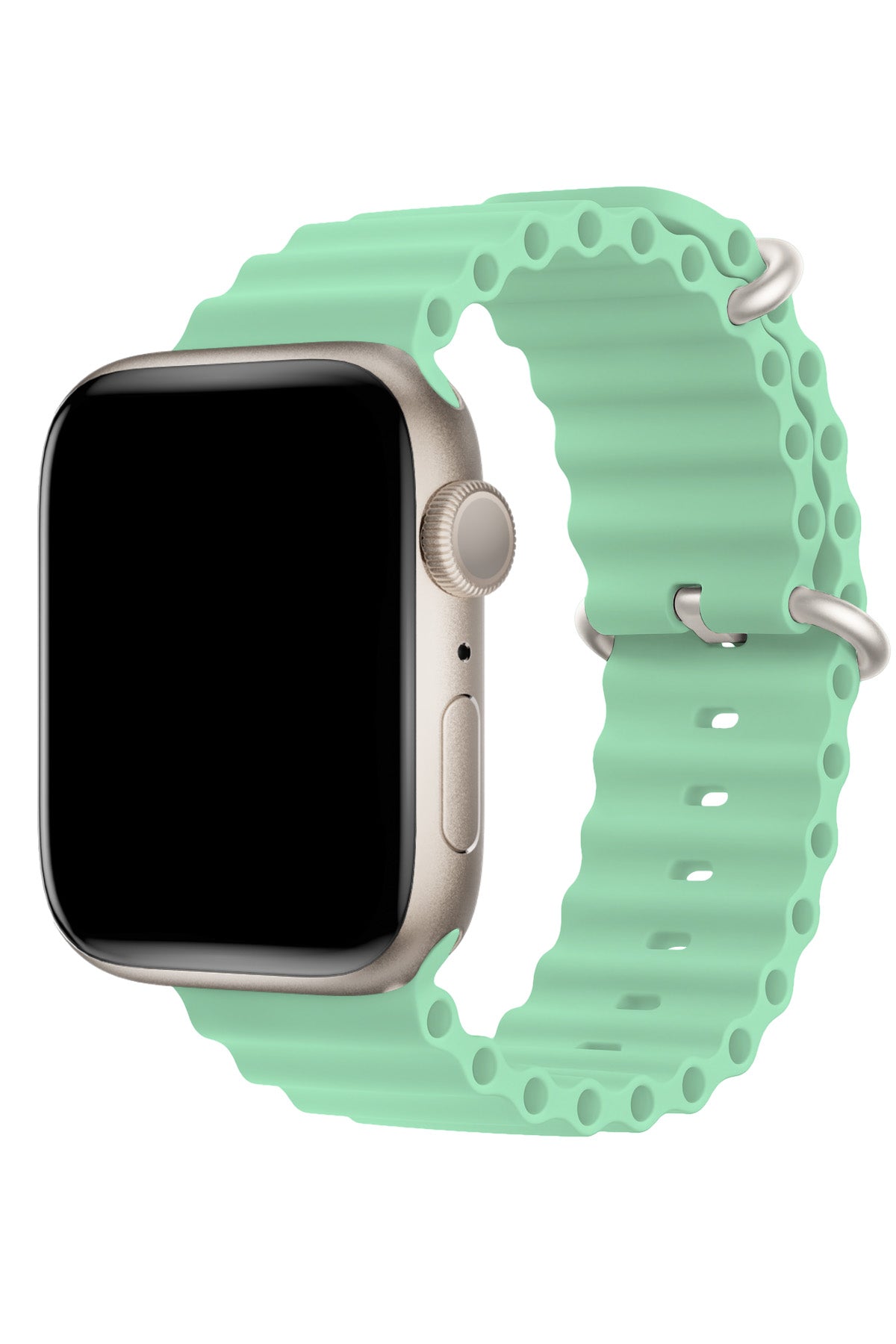 Apple Watch Uyumlu Ocean Silikon Kordon Aqua
