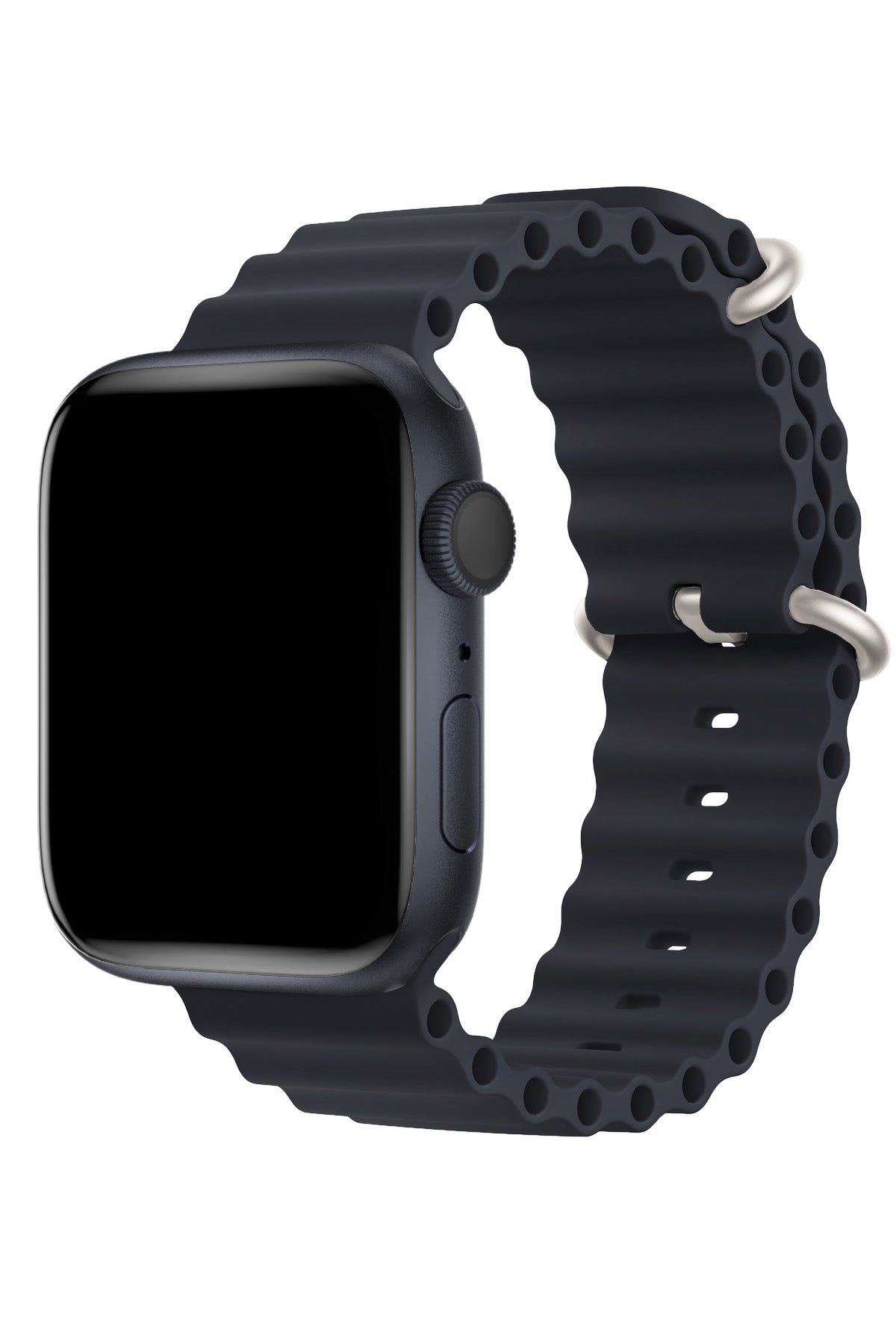 Apple Watch Uyumlu Ocean Silikon Kordon Midnight