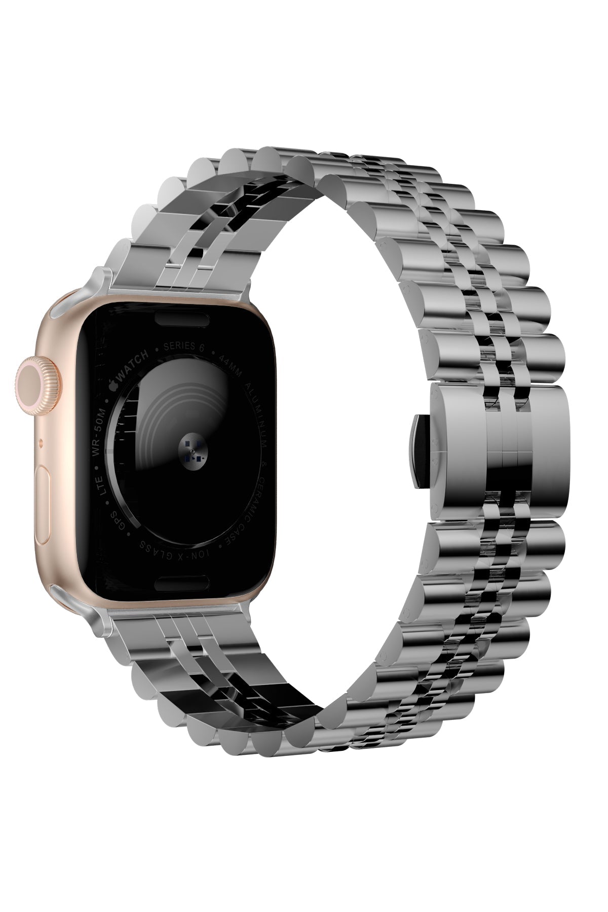 Apple Watch Uyumlu Olexi Çelik Loop Kordon Silver