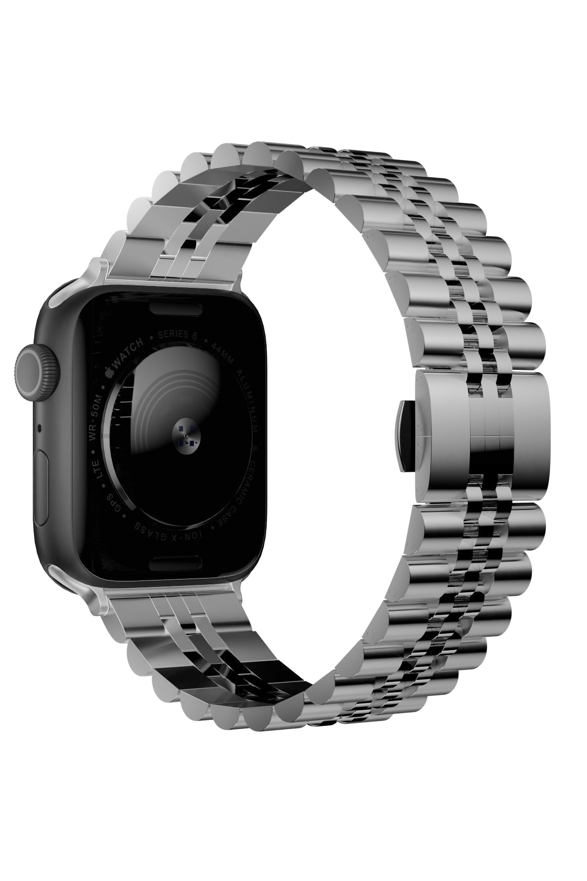 Apple Watch Uyumlu Olexi Çelik Loop Kordon Silver