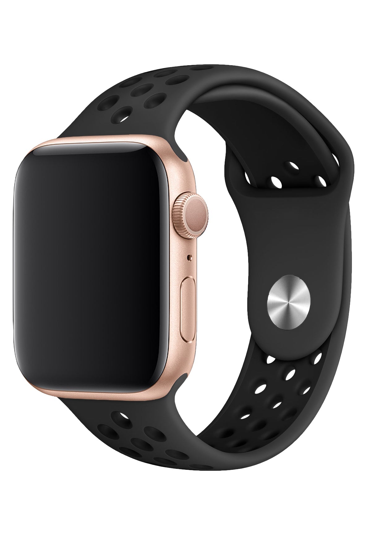 Apple Watch Uyumlu Silikon Delikli Spor Kordon Petrol Siyah