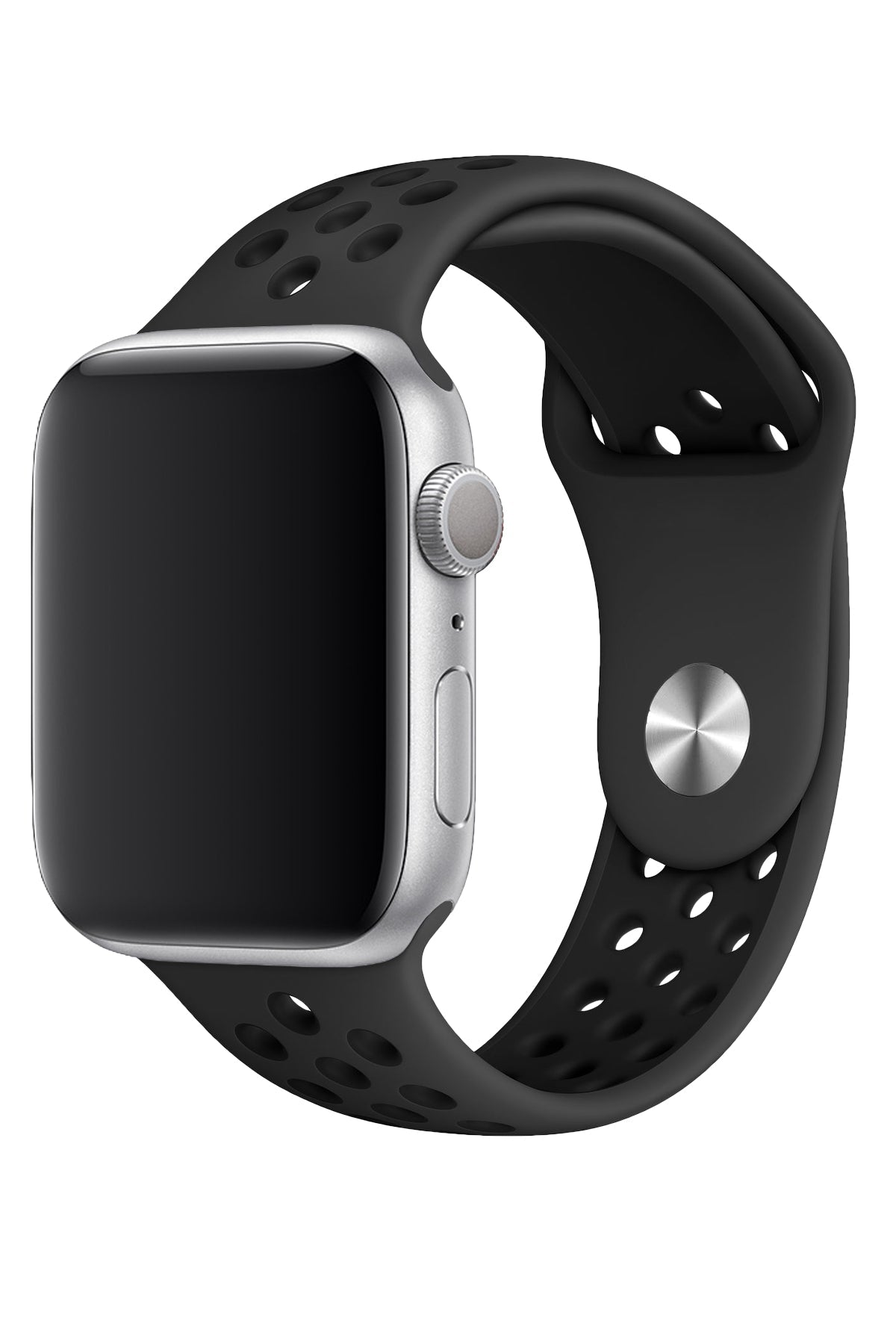 Apple Watch Uyumlu Silikon Delikli Spor Kordon Petrol Siyah