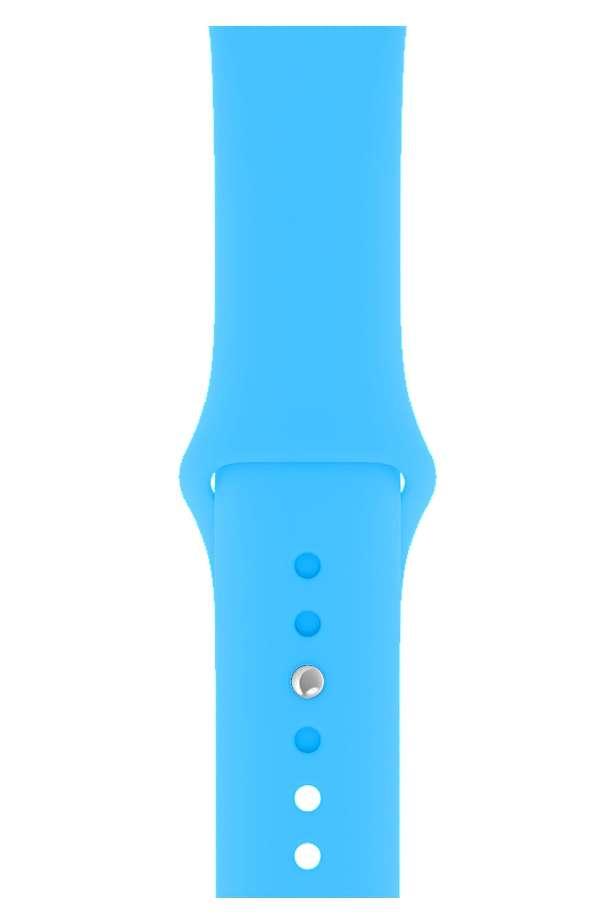 Apple Watch Uyumlu Silikon Spor Kordon Bebek Mavi