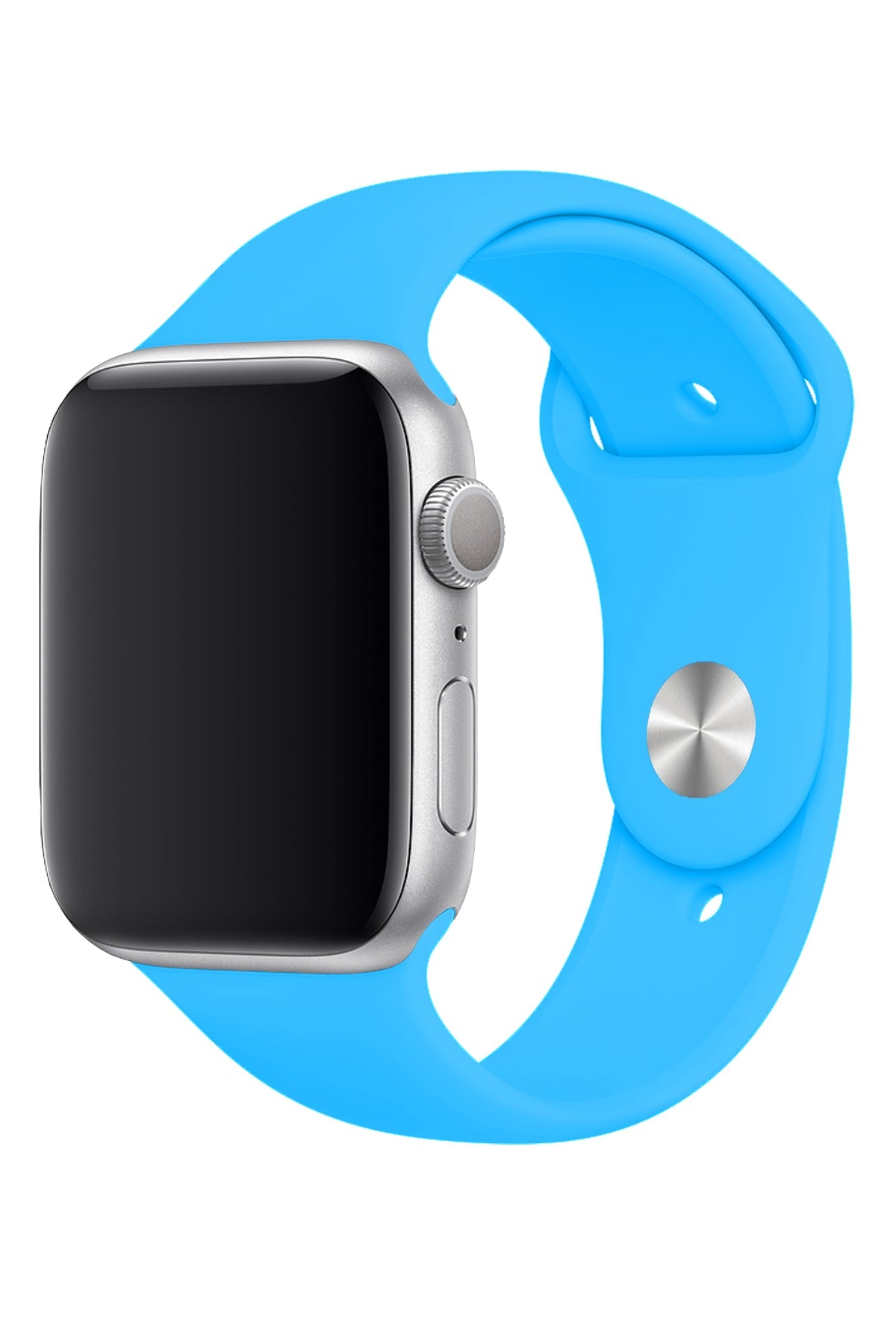 Apple Watch Uyumlu Silikon Spor Kordon Bebek Mavi