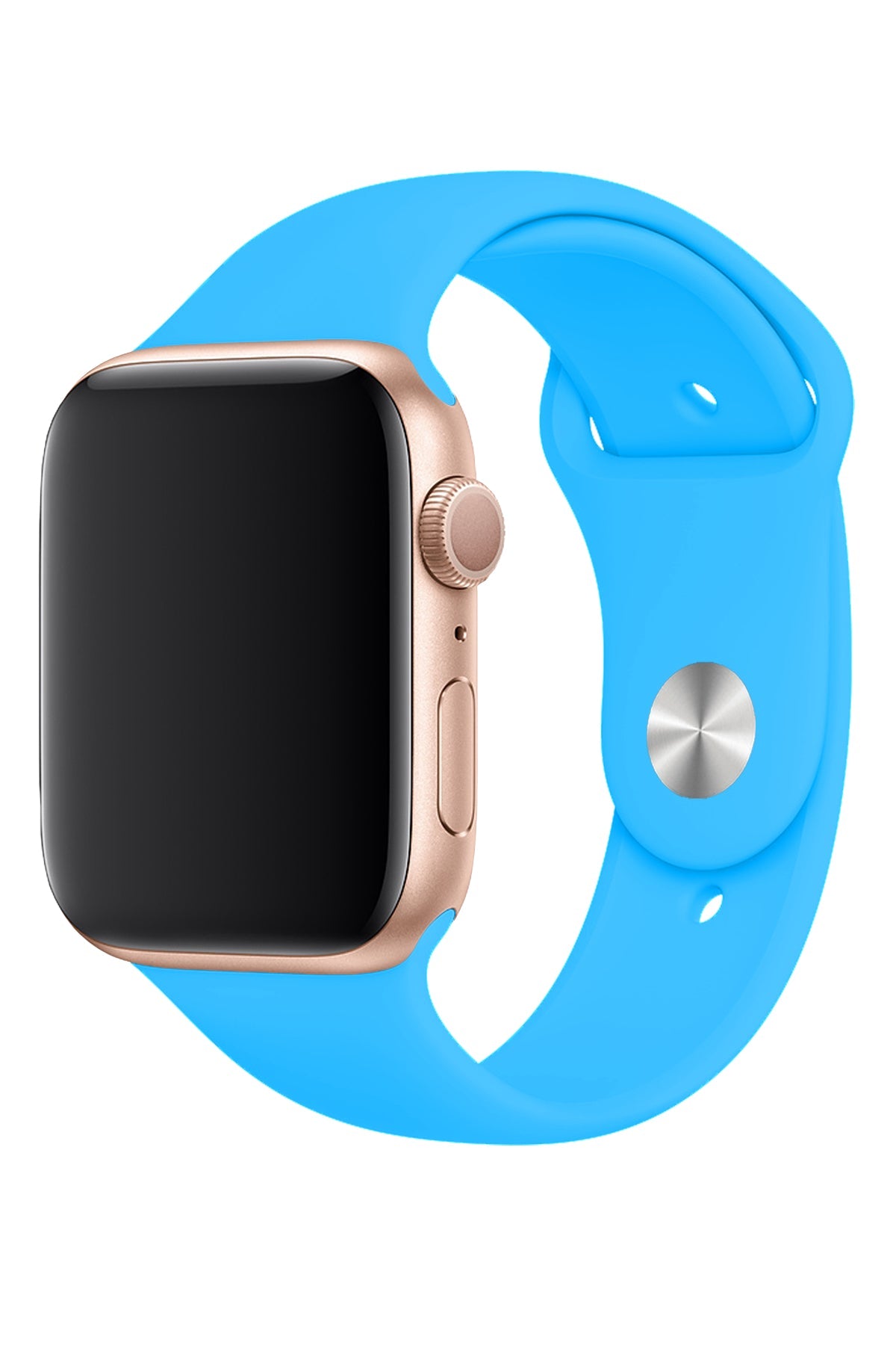 Apple Watch Uyumlu Silikon Spor Kordon Bebek Mavi