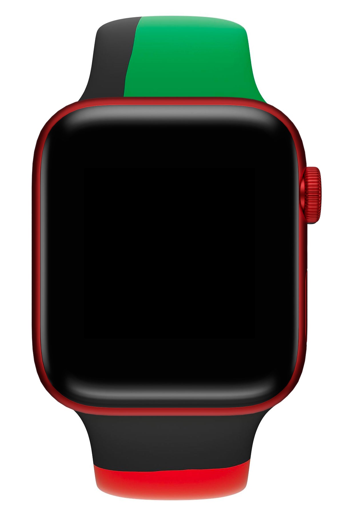 Apple Watch Uyumlu Silikon Spor Kordon Black Line