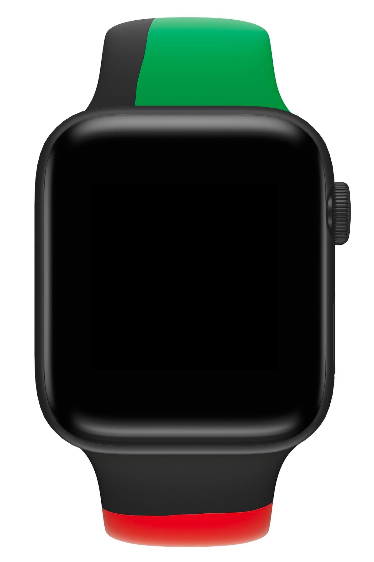 Apple Watch Uyumlu Silikon Spor Kordon Black Line