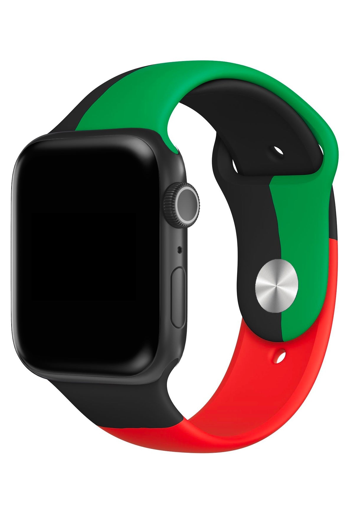 Apple Watch Uyumlu Silikon Spor Kordon Black Line