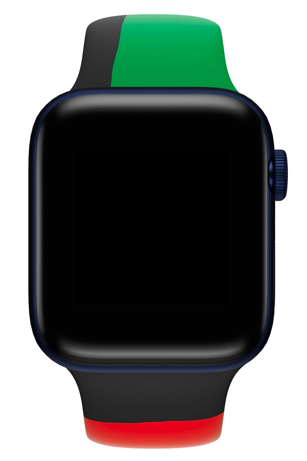 Apple Watch Uyumlu Silikon Spor Kordon Black Line