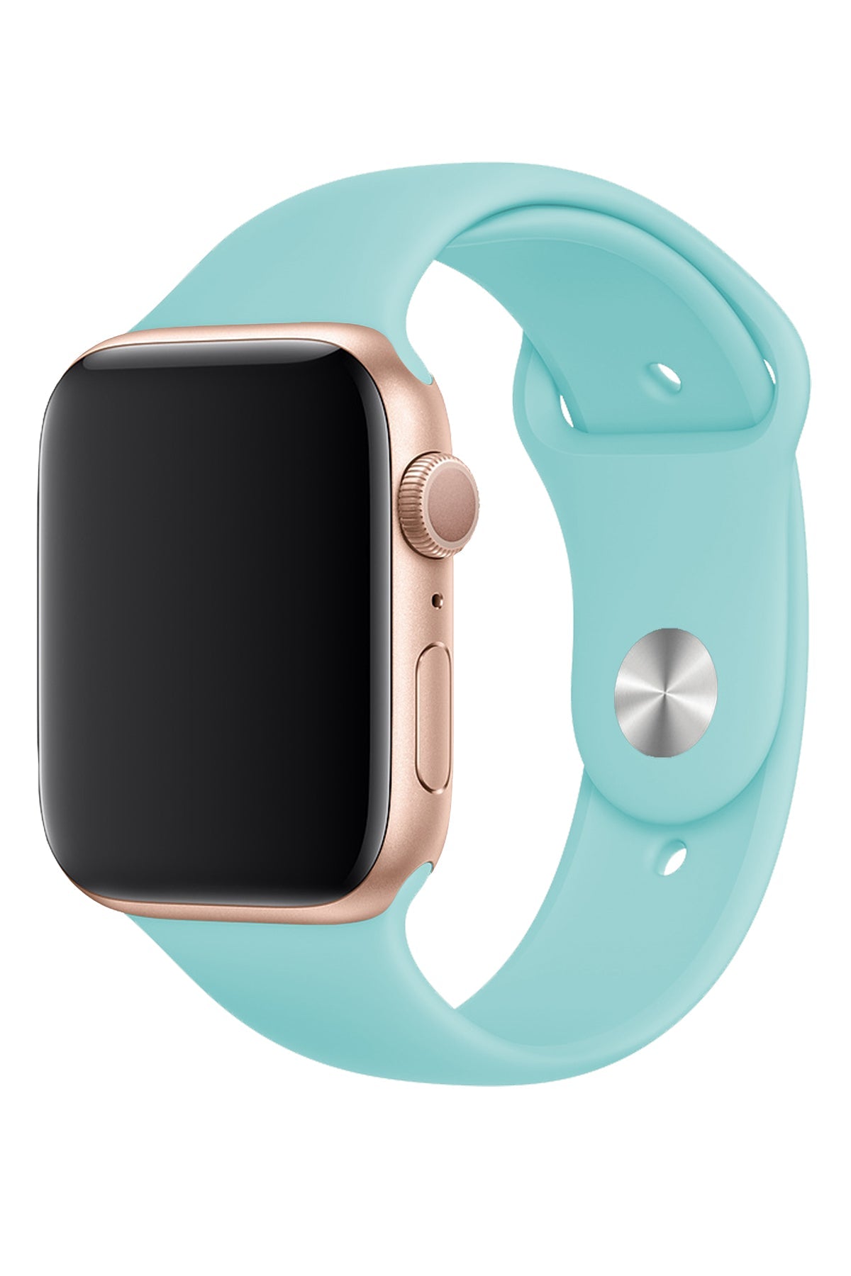 Apple Watch Uyumlu Silikon Spor Kordon Cam Göbeği