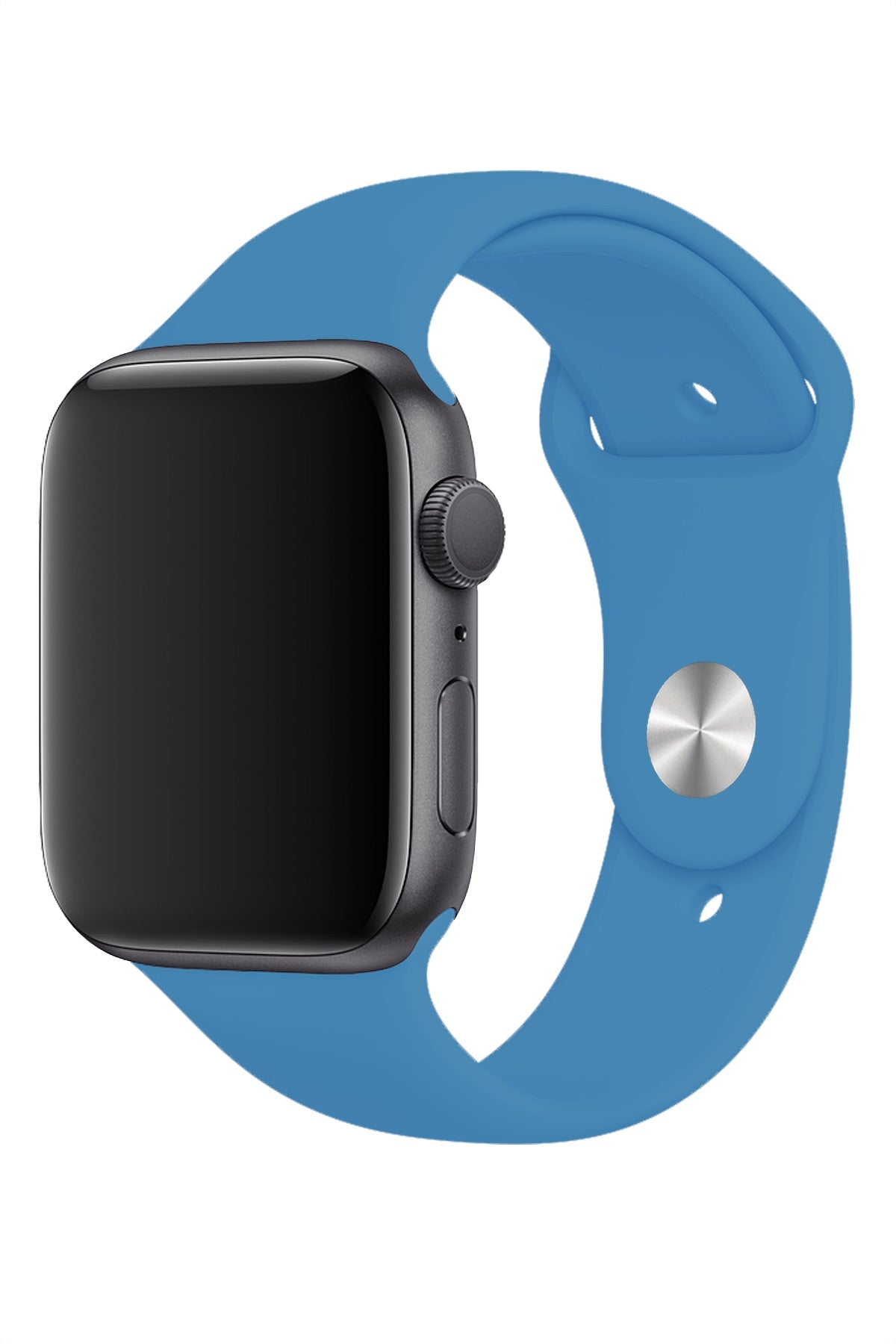 Apple Watch Uyumlu Silikon Spor Kordon Gök Mavi