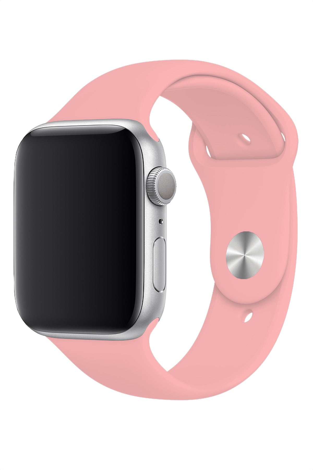 Apple Watch Uyumlu Silikon Spor Kordon Karanfil Pembe