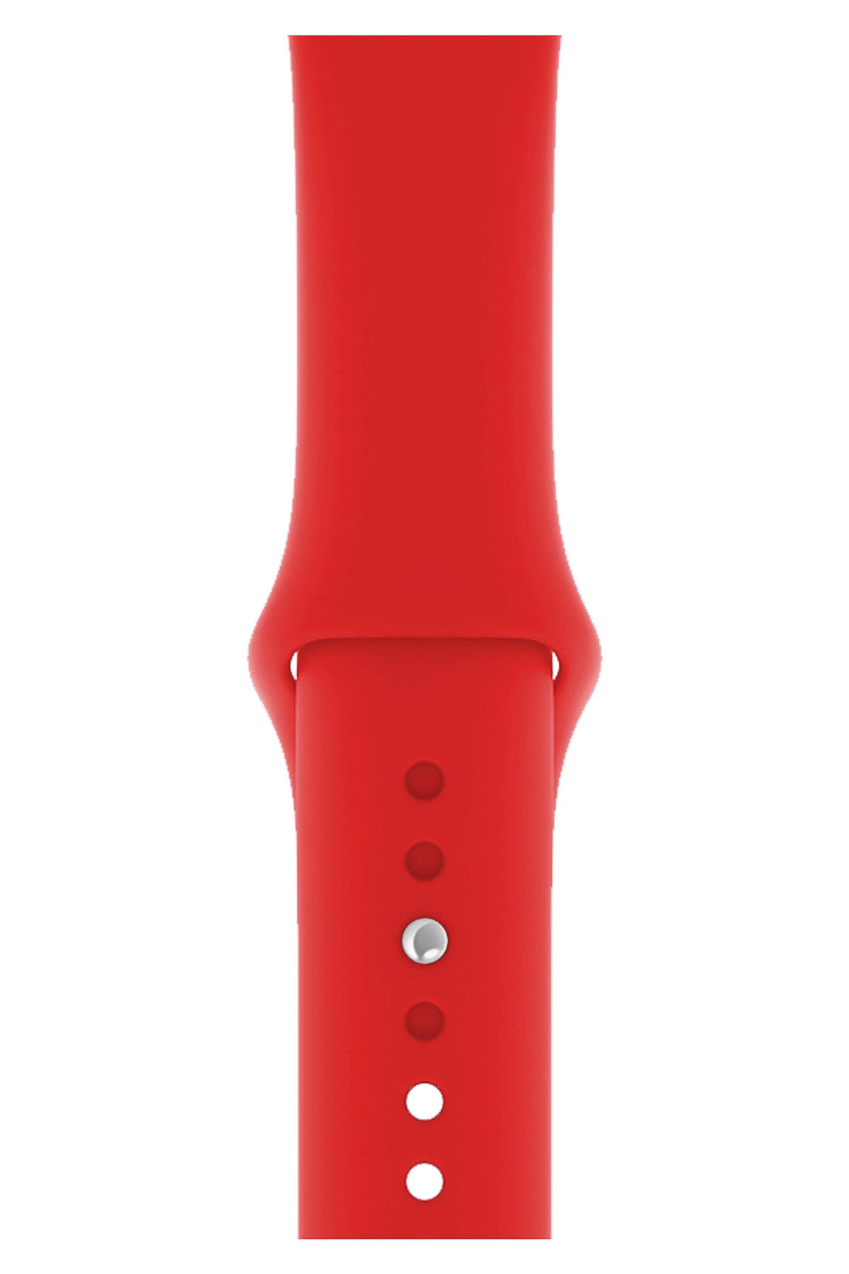 Apple Watch Uyumlu Silikon Spor Kordon Kırmızı