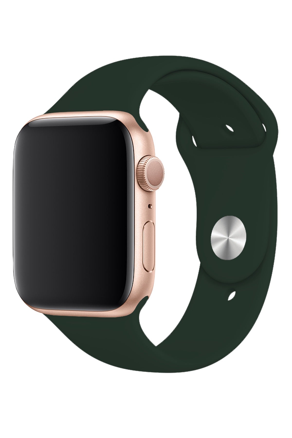 Apple Watch Uyumlu Silikon Spor Kordon Koyu Yeşil