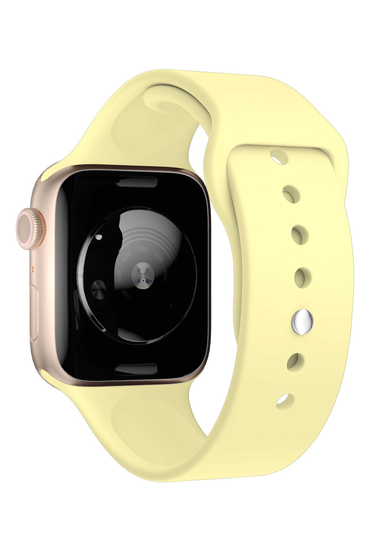 Apple Watch Uyumlu Silikon Spor Kordon Kozmik Sarı