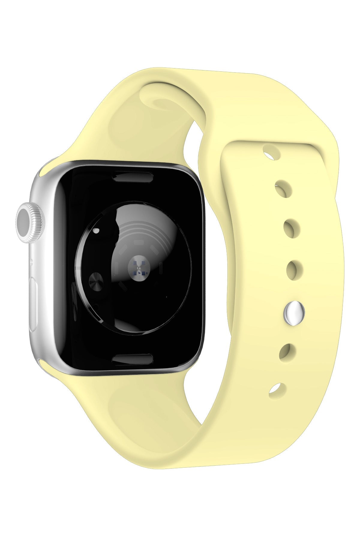 Apple Watch Uyumlu Silikon Spor Kordon Kozmik Sarı