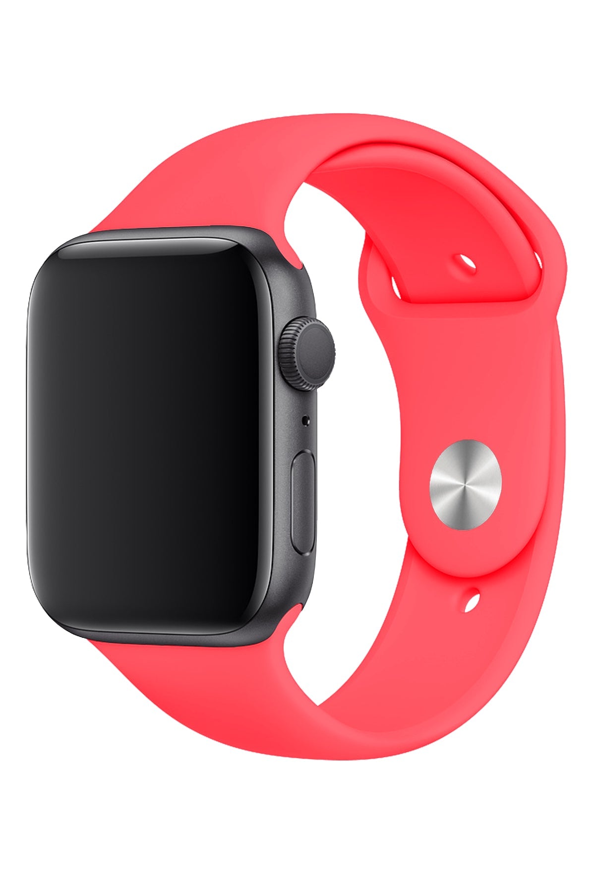 Apple Watch Uyumlu Silikon Spor Kordon Nar Çiçeği