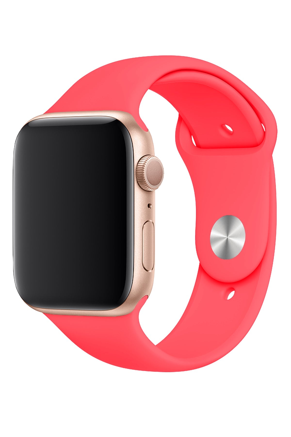Apple Watch Uyumlu Silikon Spor Kordon Nar Çiçeği