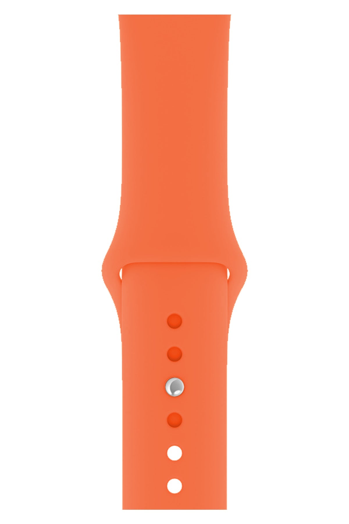 Apple Watch Uyumlu Silikon Spor Kordon Turuncu