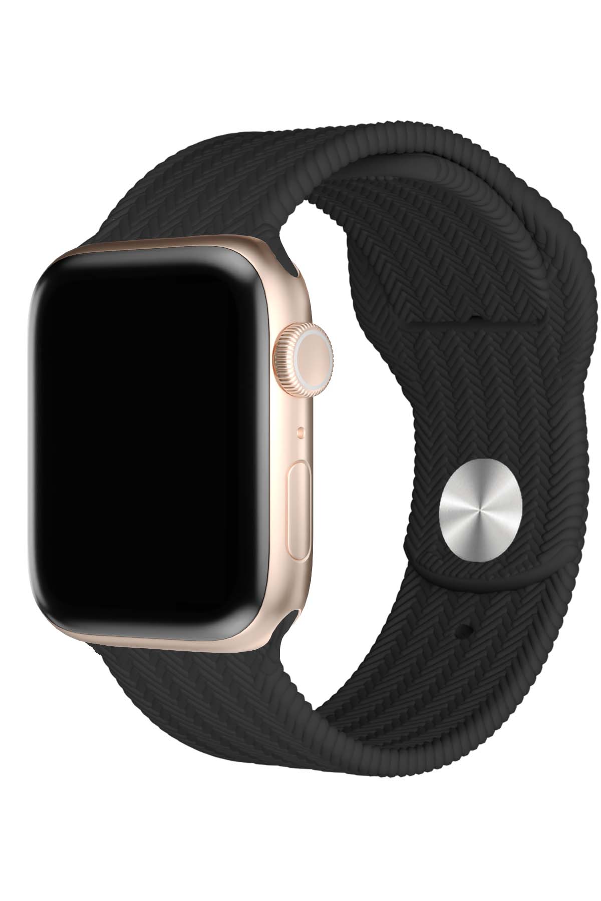 Apple Watch Uyumlu Silikon Wicker Loop Kordon Moby