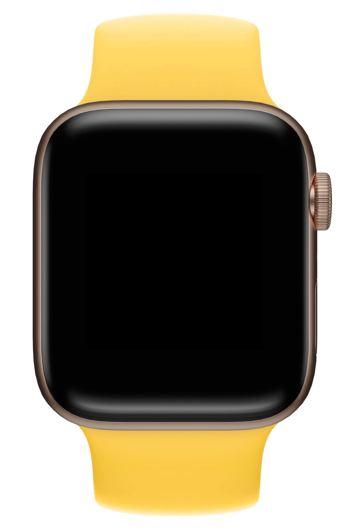 Apple Watch Uyumlu Solo Loop Silikon Kordon Altuni Sarı