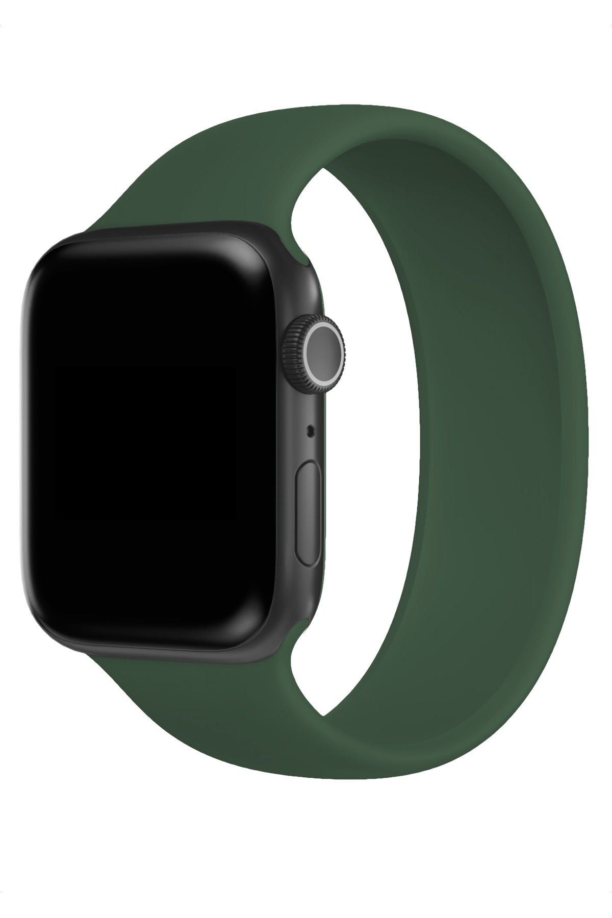 Apple Watch Uyumlu Solo Loop Silikon Kordon Deniz Yeşili