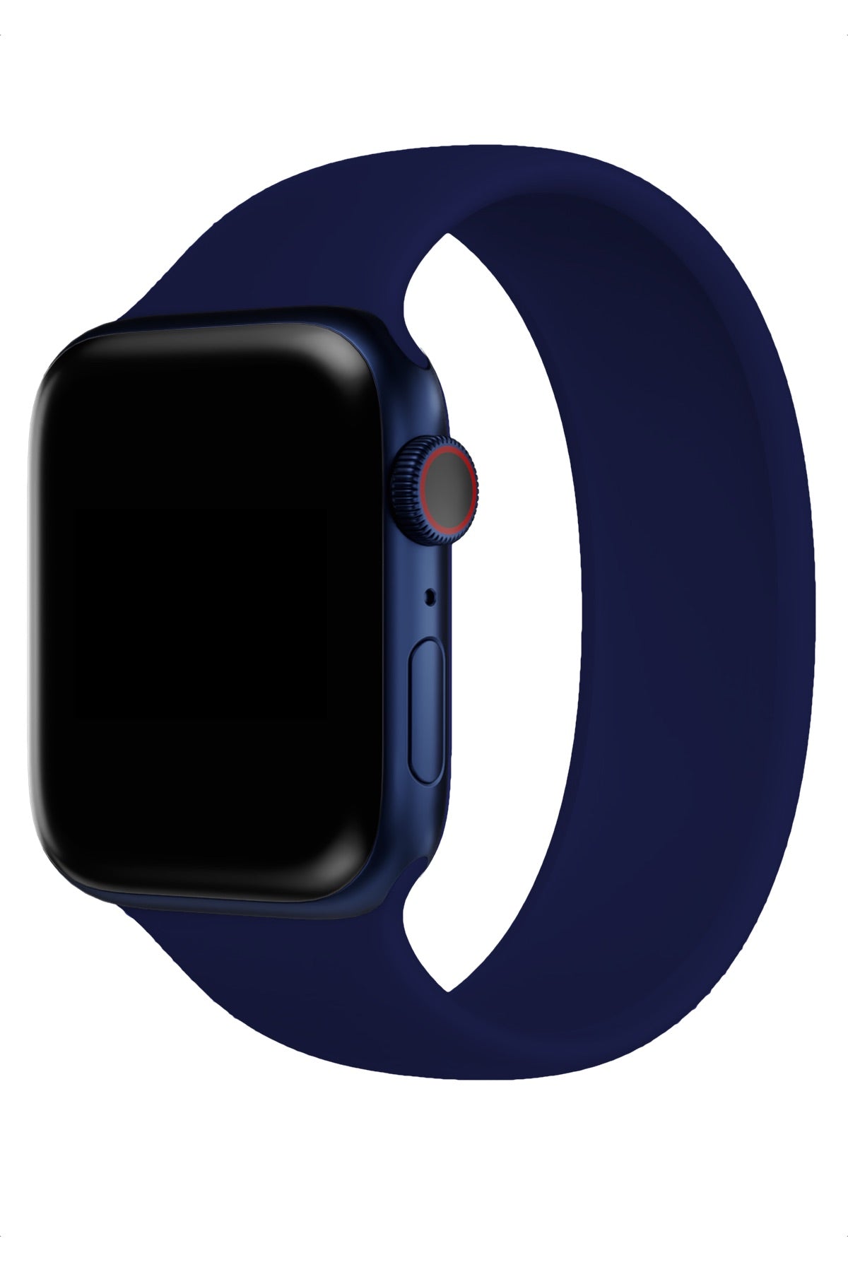 Apple Watch Uyumlu Solo Loop Silikon Kordon Gece Mavi