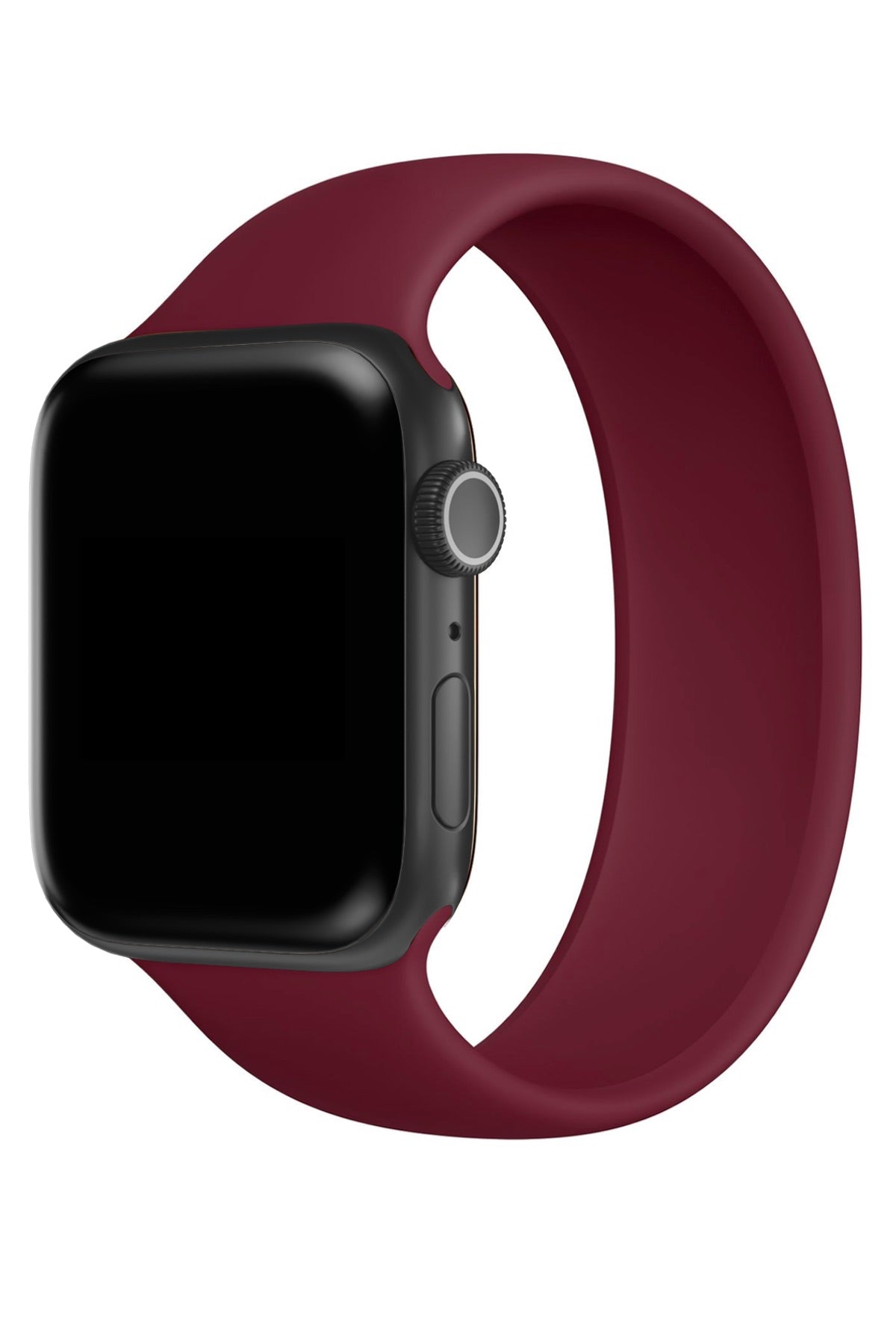Apple Watch Uyumlu Solo Loop Silikon Kordon Sangria
