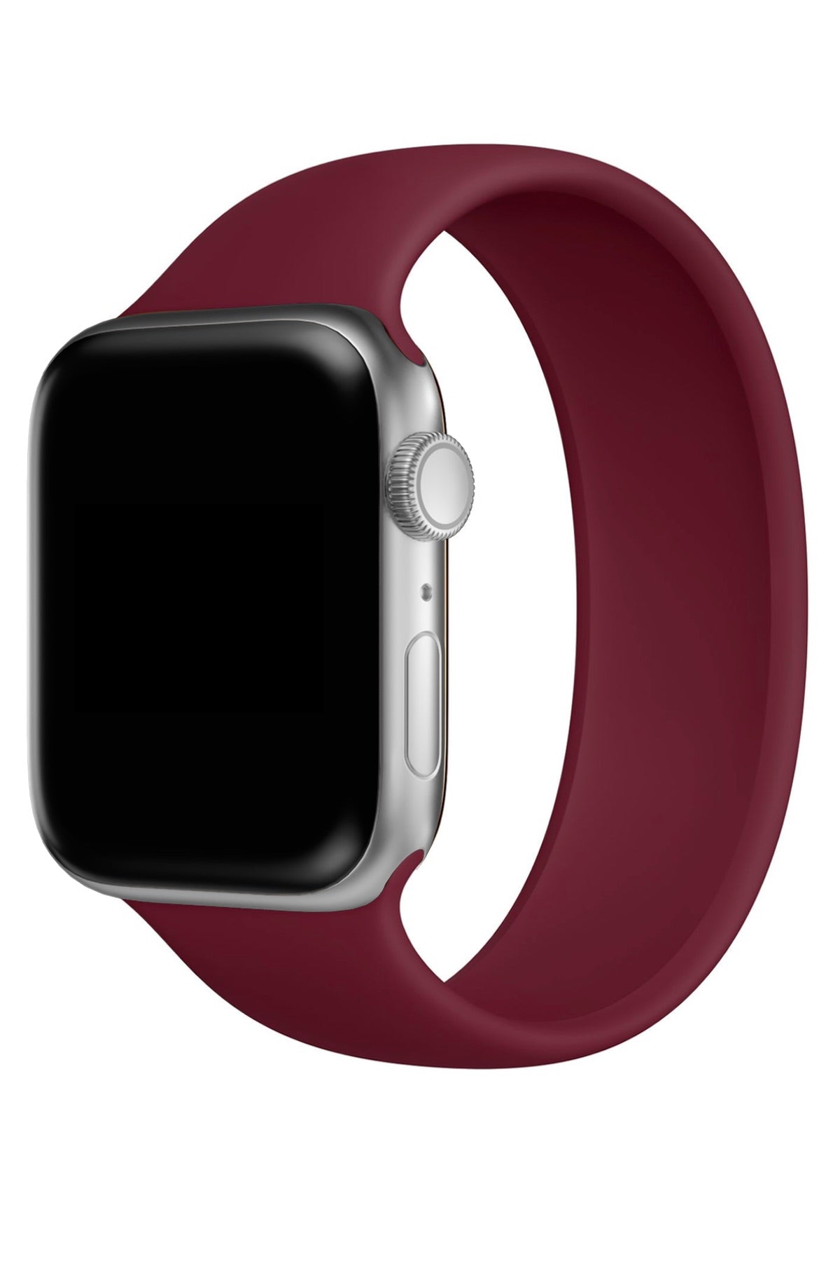 Apple Watch Uyumlu Solo Loop Silikon Kordon Sangria