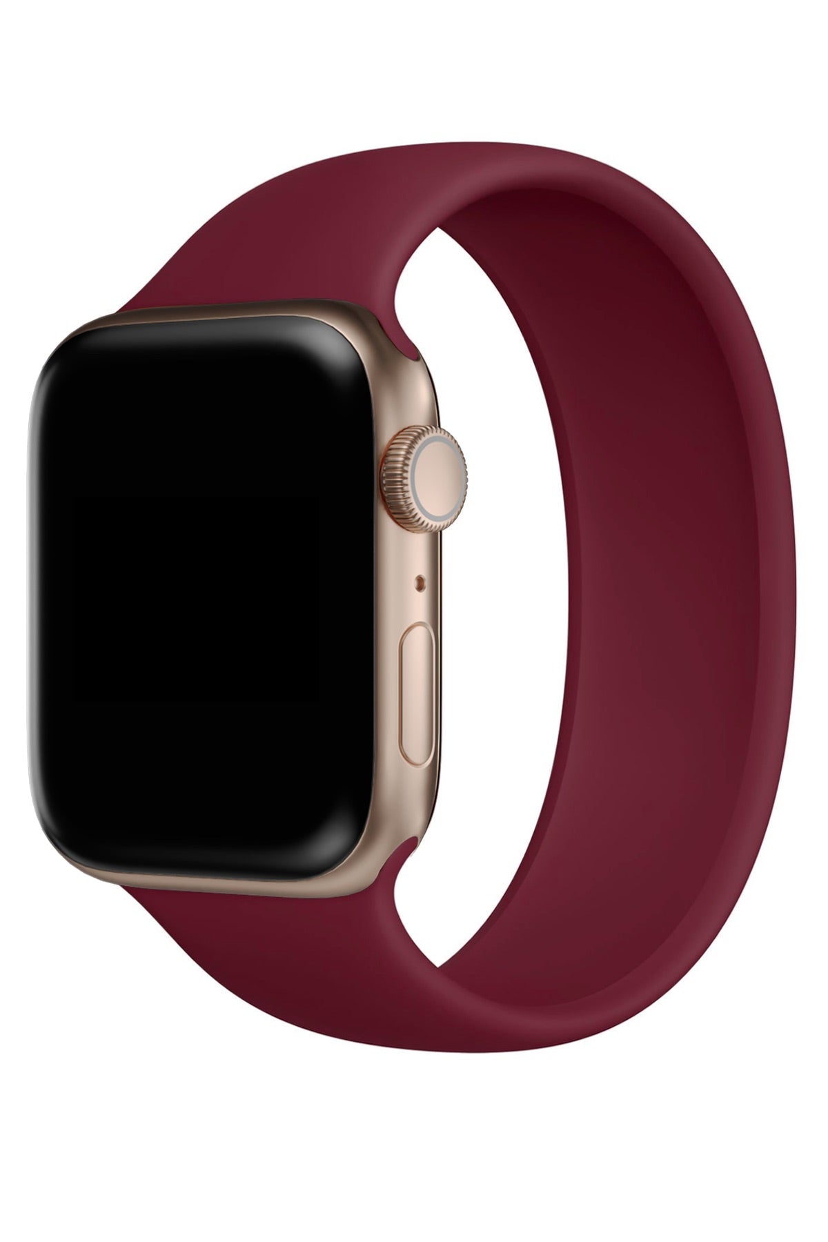 Apple Watch Uyumlu Solo Loop Silikon Kordon Sangria