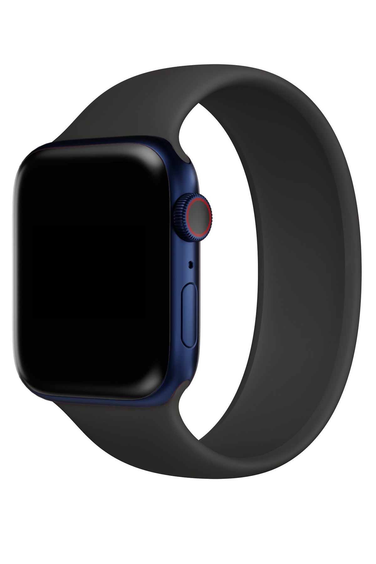 Apple Watch Uyumlu Solo Loop Silikon Kordon Siyah