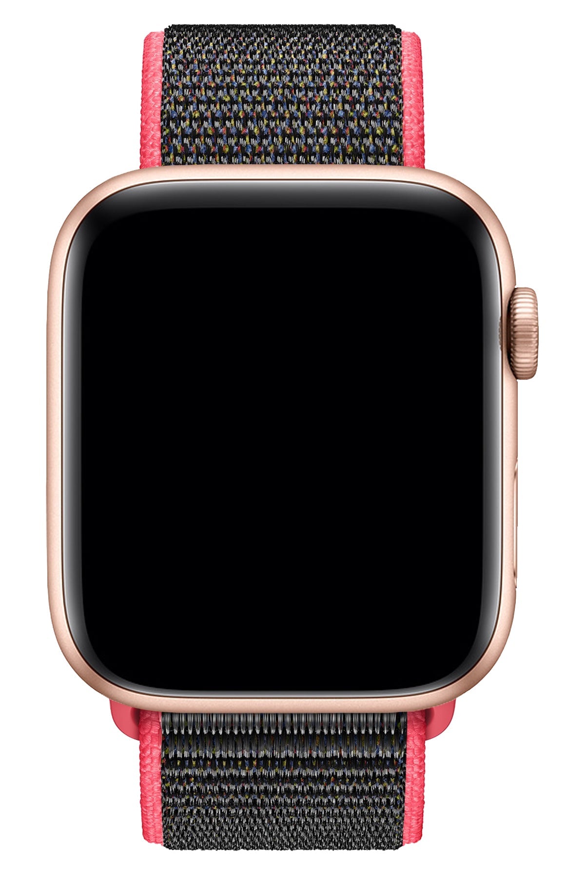 Apple Watch Uyumlu Spor Loop Kordon Frambuaz Siyah