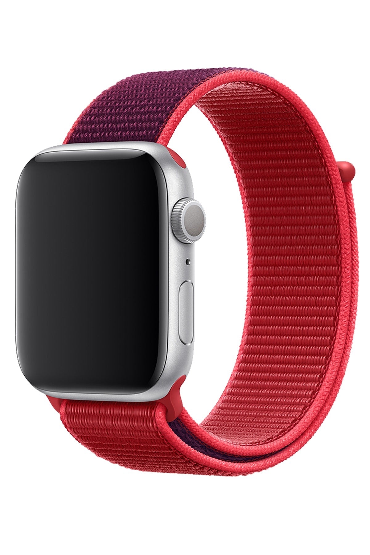 Apple Watch Uyumlu Spor Loop Kordon Karmen Kırmızı