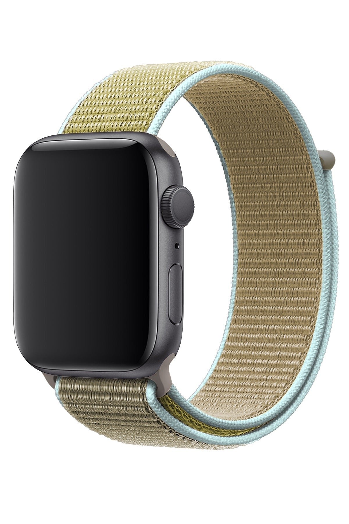 Apple Watch Uyumlu Spor Loop Kordon Yeşil Kahve